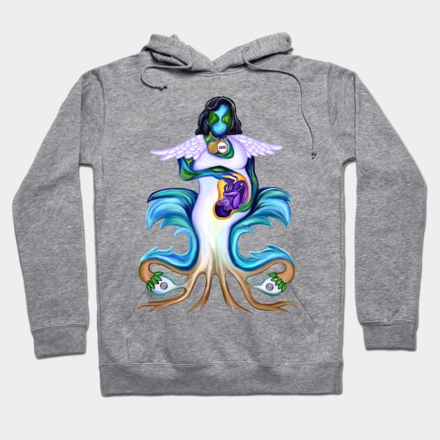 Eternal Maternal Grandmother and Granddaughter Bond Hoodie by Art by Deborah Camp